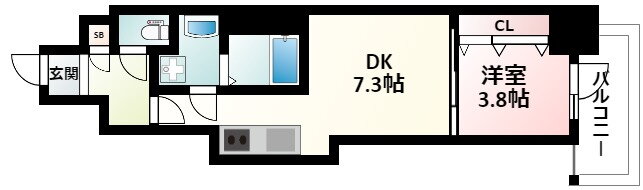 大阪府吹田市垂水町３丁目 江坂駅 1DK マンション 賃貸物件詳細