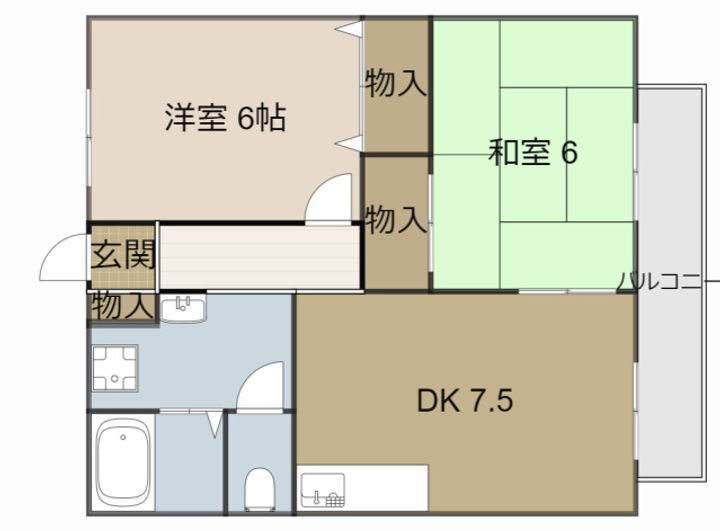 大阪府寝屋川市堀溝北町 寝屋川市駅 2DK アパート 賃貸物件詳細