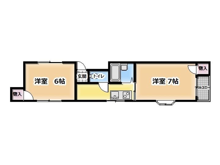 大阪府門真市月出町 古川橋駅 2K マンション 賃貸物件詳細