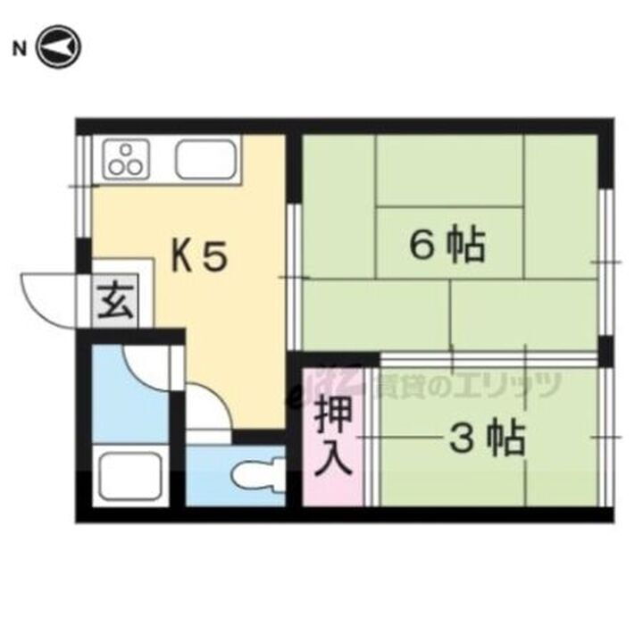 京都府京都市左京区浄土寺南田町 京都河原町駅 2K アパート 賃貸物件詳細