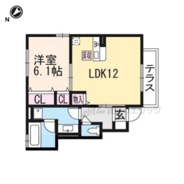 滋賀県甲賀市水口町神明 水口石橋駅 1LDK アパート 賃貸物件詳細