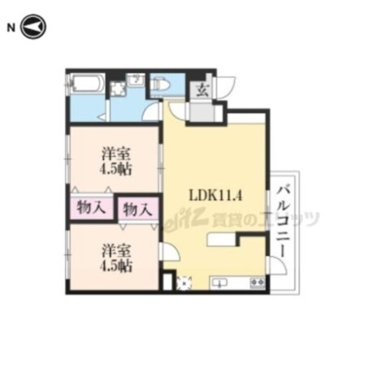 滋賀県長浜市山階町 長浜駅 2LDK アパート 賃貸物件詳細