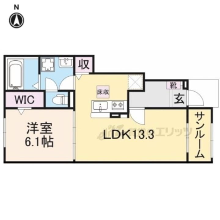 奈良県大和郡山市額田部北町 平端駅 1LDK アパート 賃貸物件詳細