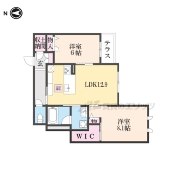 京都府京都市伏見区桃山町正宗 丹波橋駅 2LDK アパート 賃貸物件詳細