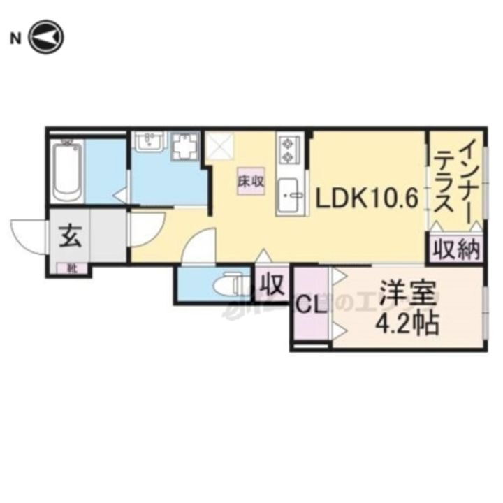 大阪府東大阪市若江南町３丁目 若江岩田駅 1LDK アパート 賃貸物件詳細