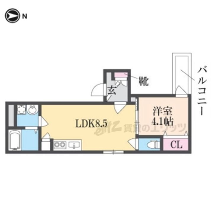 ＧＲＡＮＤＩＲ瓢箪山 2階 1LDK 賃貸物件詳細