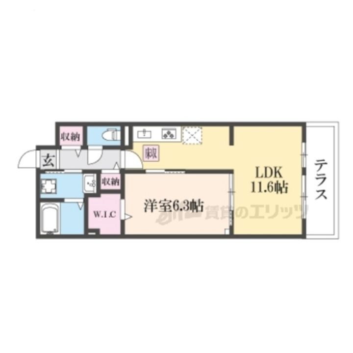 滋賀県守山市水保町 守山駅 1LDK アパート 賃貸物件詳細