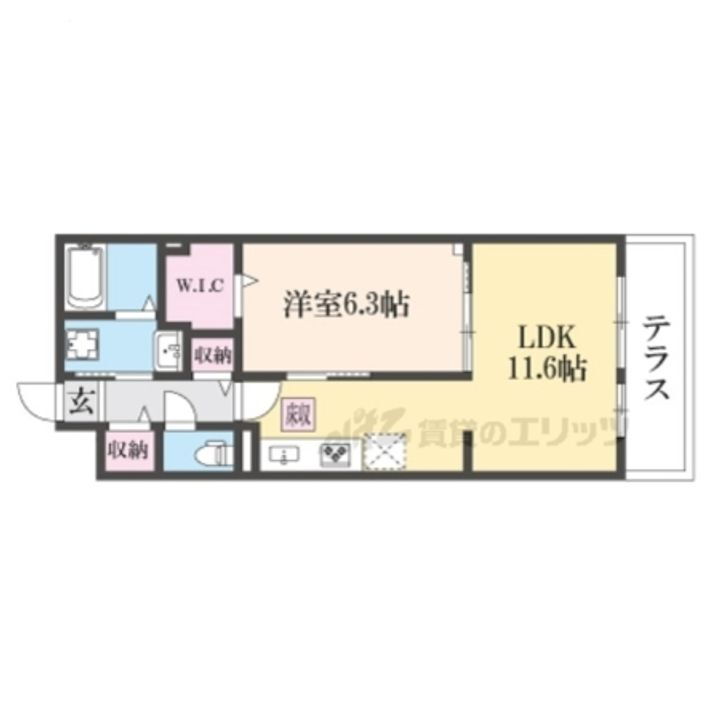 滋賀県守山市水保町 守山駅 1LDK アパート 賃貸物件詳細
