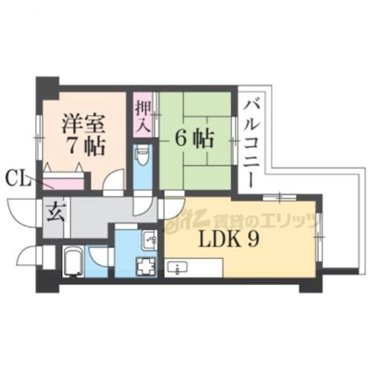 大阪府東大阪市中新開２丁目 賃貸マンション