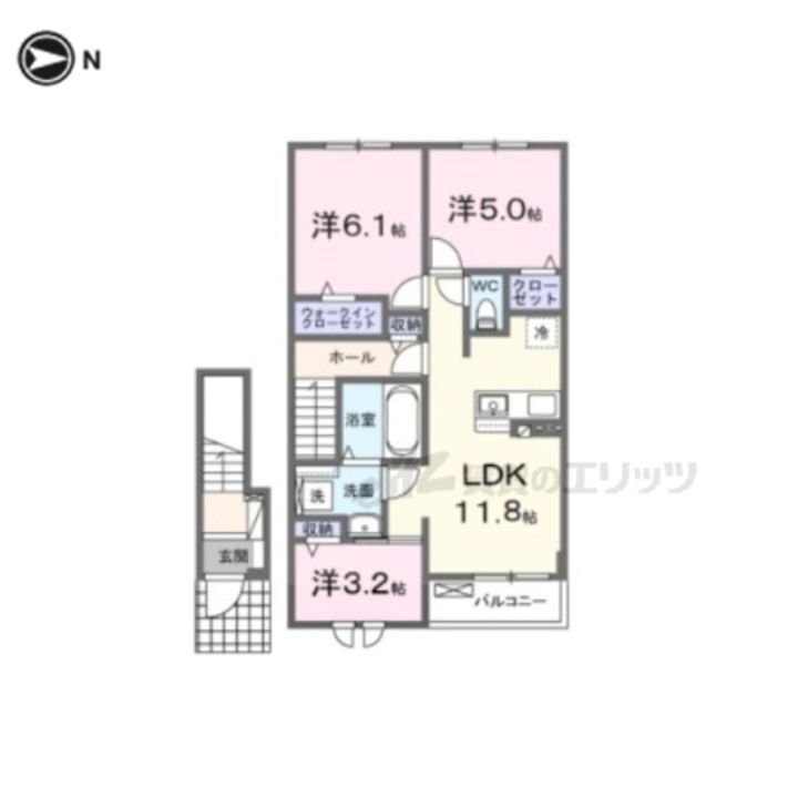 大阪府交野市倉治８丁目 賃貸アパート