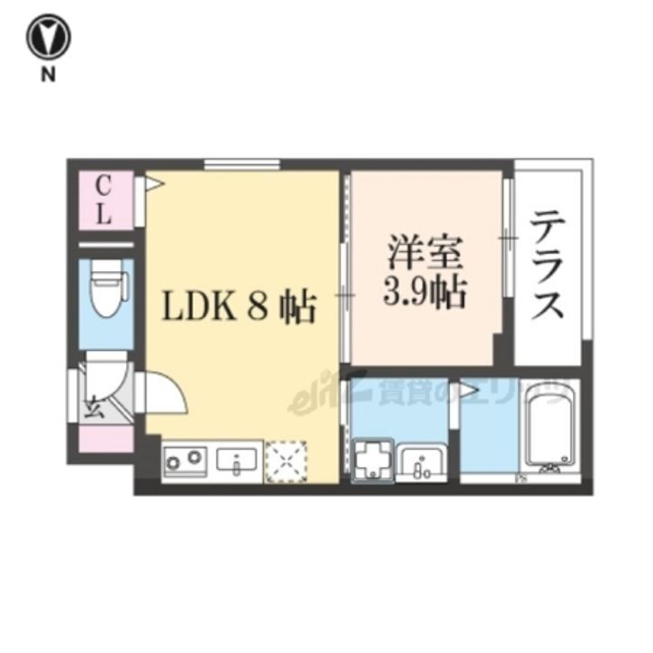 京都府京都市伏見区深草七瀬川町 賃貸アパート