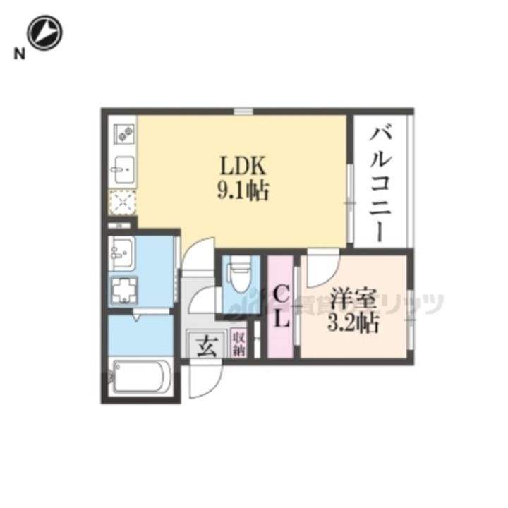 京都府京都市伏見区深草佐野屋敷町 賃貸アパート