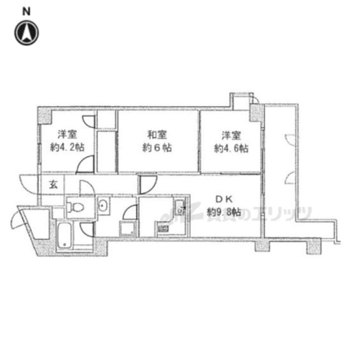 奈良県生駒市谷田町 賃貸マンション