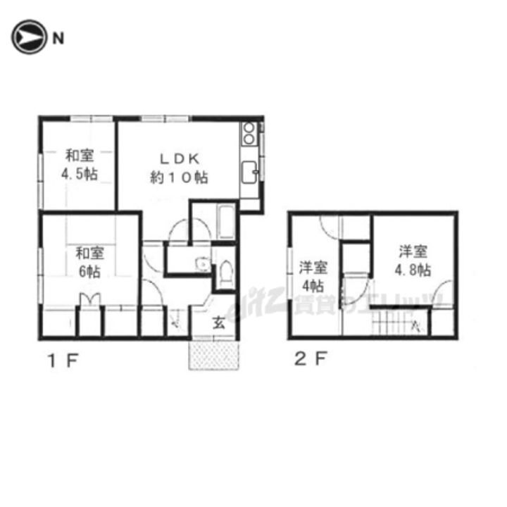 奈良県生駒市北新町 賃貸一戸建て