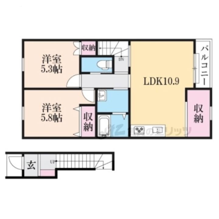 京都府京都市右京区嵯峨折戸町 賃貸アパート
