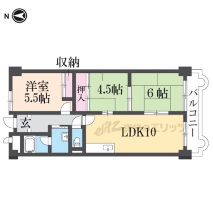 兵庫県尼崎市猪名寺２丁目 賃貸マンション