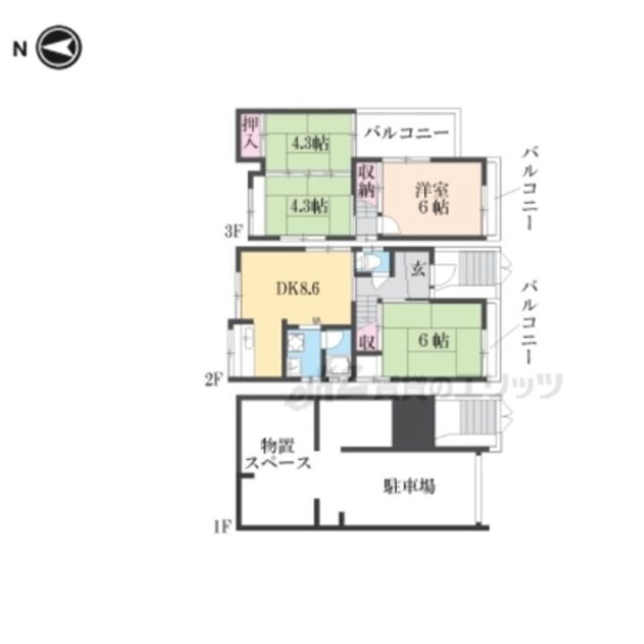 大阪府枚方市招提大谷３丁目 賃貸一戸建て