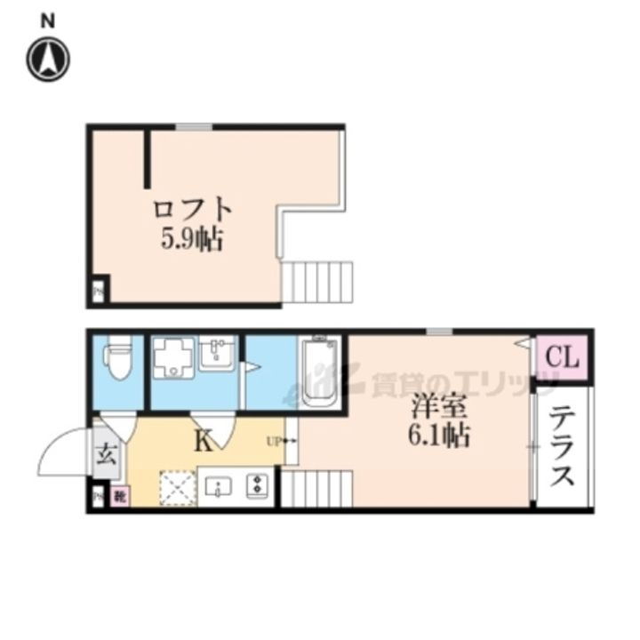 京都府京都市右京区西院四条畑町 賃貸アパート