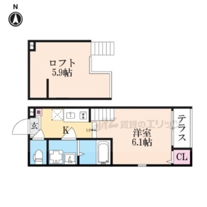 京都府京都市右京区西院四条畑町 賃貸アパート