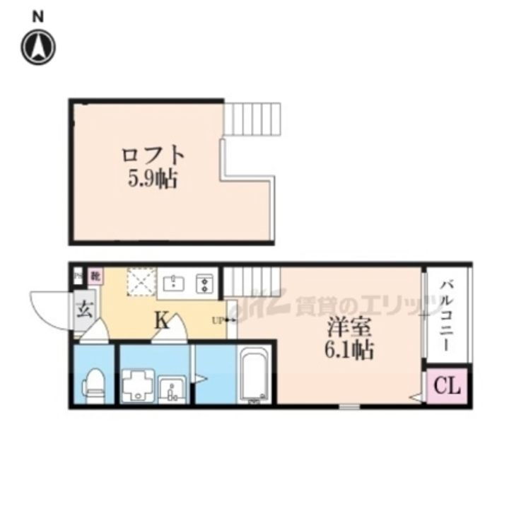 京都府京都市右京区西院四条畑町 賃貸アパート