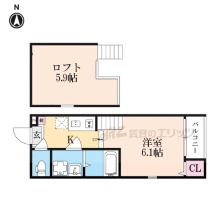 京都府京都市右京区西院四条畑町 賃貸アパート