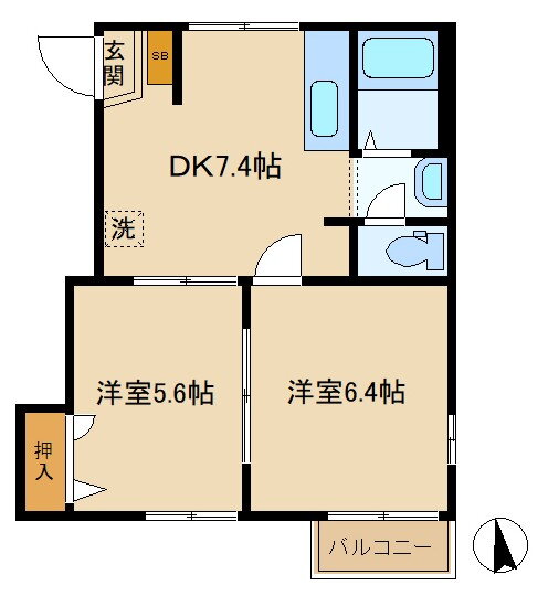 東京都杉並区西荻南４丁目 西荻窪駅 2DK アパート 賃貸物件詳細