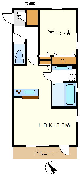 神奈川県相模原市南区新磯野１丁目 相武台前駅 1LDK アパート 賃貸物件詳細
