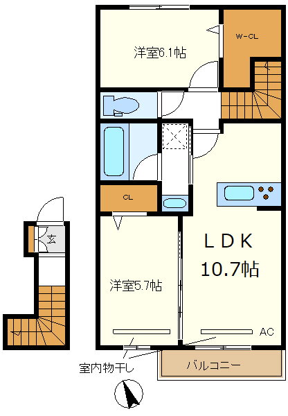 神奈川県相模原市中央区宮下本町１丁目 賃貸アパート