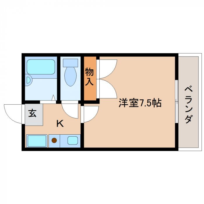 奈良県大和郡山市小泉町 大和小泉駅 1K アパート 賃貸物件詳細