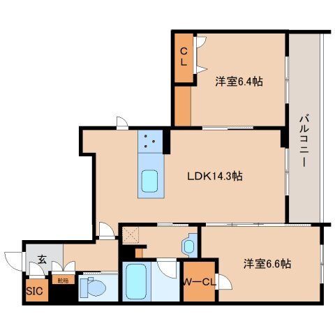 奈良県奈良市南袋町 近鉄奈良駅 2LDK マンション 賃貸物件詳細