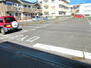 大山駐車場 区画１～１０　写真１番左側（道路側）の区画が区画１です　北側出入り口部分から撮影