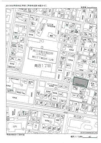 山梨県甲府市青沼１丁目 甲府駅 貸駐車場 物件詳細