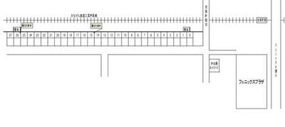 田原町第２駐車場№１７～２７ フェニックスプラザ後、えちぜん鉄道線路沿い駐車場