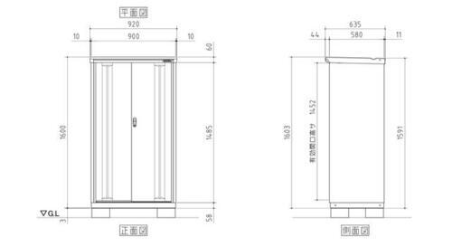 第一コーポタナカ駐車場　物置付