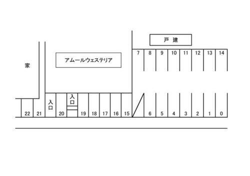 アムール・ウェステリア駐車場