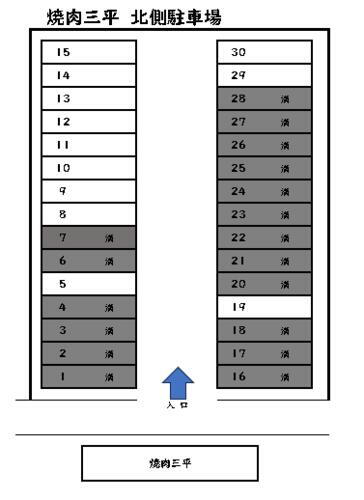 焼肉三平北側駐車場
