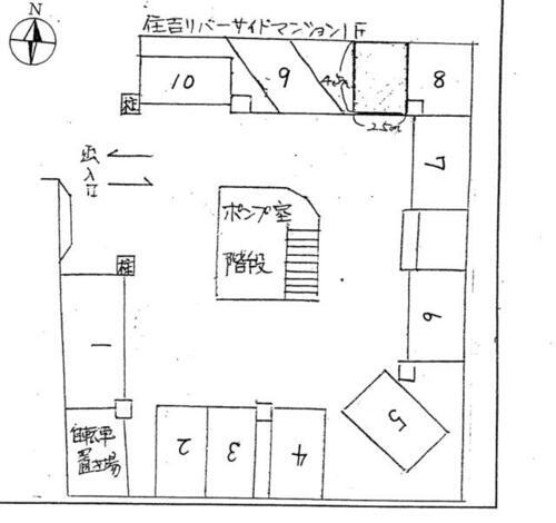 住吉リバーサイドマンション駐車場