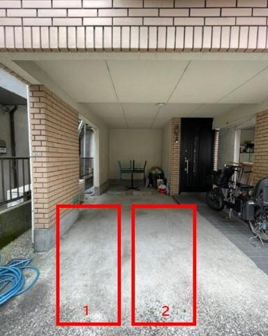 恵比寿二丁目戸建て屋根付きバイク置場