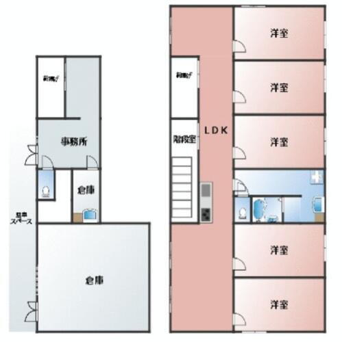 中区深井沢町　１階部分事務所付貸倉庫　深井駅７分　駐車場有