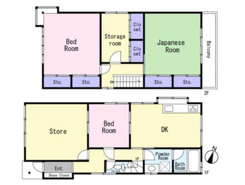 和泉市のぞみ野３丁目　２階建１棟貸店舗事務所　和泉中央駅１８分　Ｐ１台