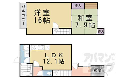 京都府京都市山科区東野八代 東野駅 貸住付店舗戸建 物件詳細