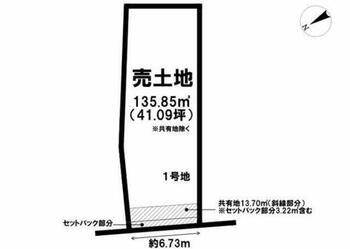  【１号地／全３区画】【建築条件なし】残１区画（全３区画）　お好きなハウスメーカーで建築可　約４０坪…