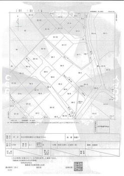  物件公図。地番は９８－３です。