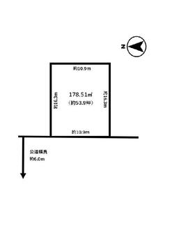 北四十一条東３（麻生駅）　１８９０万円 土地価格1890万円、土地面積178.51m<sup>2</sup> 