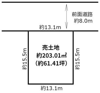 曙二条２（手稲駅）　２１００万円 土地価格2100万円、土地面積203.01m<sup>2</sup> 