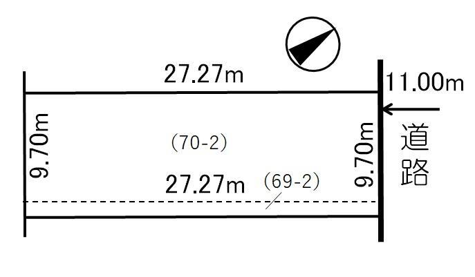 緑町東３（江別駅）　７００万円 土地価格700万円、土地面積264.78m<sup>2</sup> 