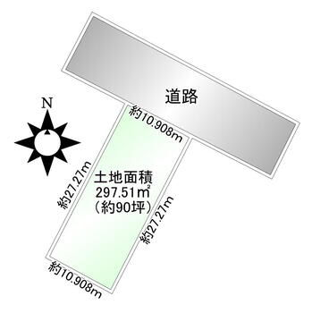 銀座南１　４５０万円 土地価格450万円、土地面積297.51m<sup>2</sup> 