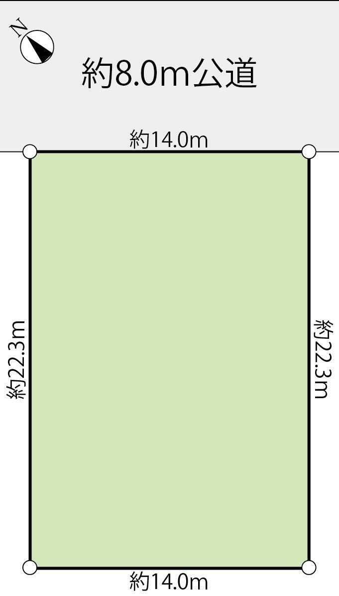 西岡一条９（澄川駅）　２３８０万円 土地価格2380万円、土地面積313.04m<sup>2</sup> 