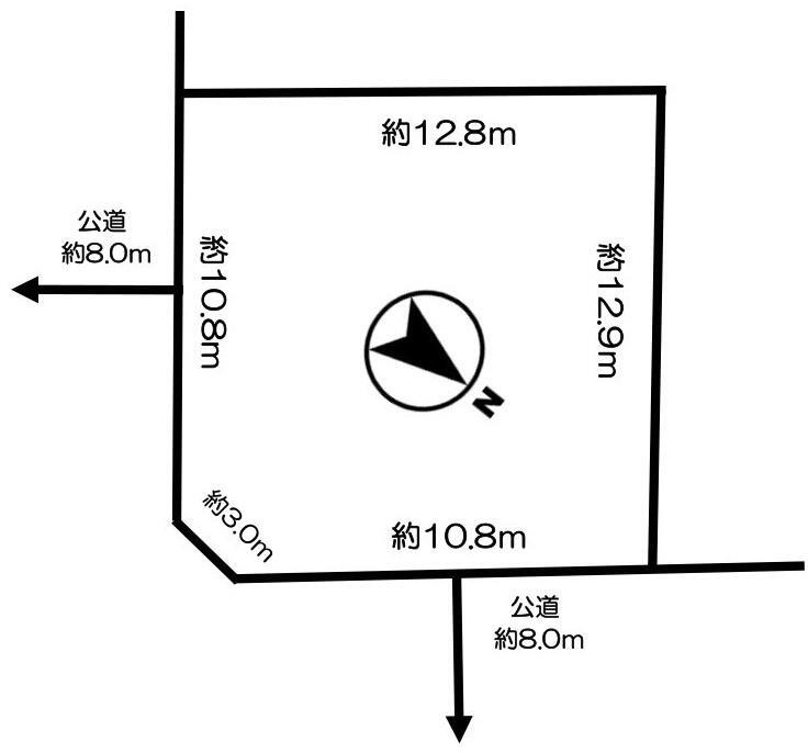 西野五条６　１９８０万円 土地価格1980万円、土地面積165.35m<sup>2</sup> 