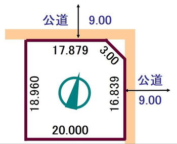 追分白樺１（追分駅）　１７０万円 土地価格170万円、土地面積376.95m<sup>2</sup> 